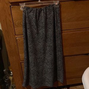 Long dotted indie grunge skirt
